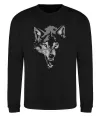 Свитшот Вовк морда Черный фото