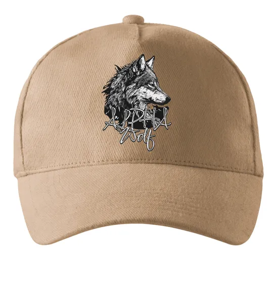 Кепка Alpha wolf Песочный фото