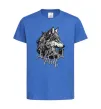 Дитяча футболка Alpha wolf Яскраво-синій фото