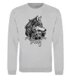 Свитшот Alpha wolf Серый меланж фото