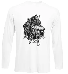 Лонгслив Alpha wolf Белый фото