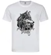 Мужская футболка Alpha wolf Белый фото