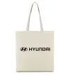 Эко-сумка Hyundai logo та назва Бежевый фото