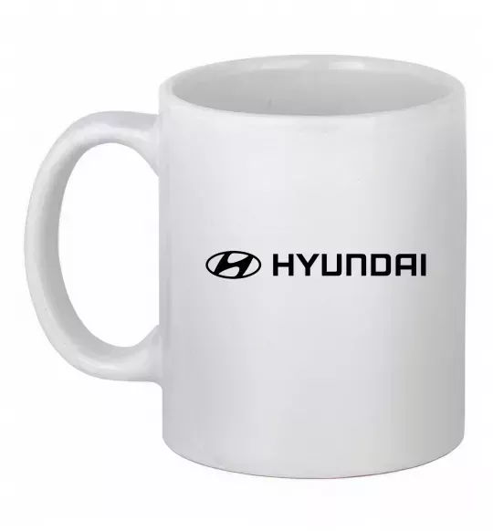 Чашка керамічна Hyundai logo та назва Білий фото