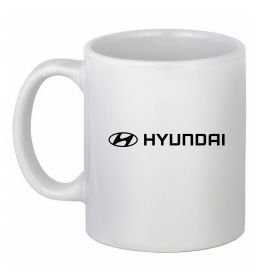 Чашка керамічна Hyundai logo та назва
