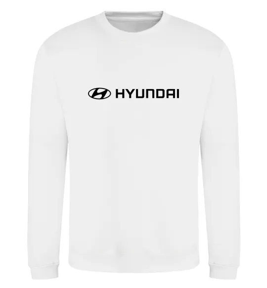 Свитшот Hyundai logo та назва Белый фото