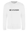 Свитшот Hyundai logo та назва Белый фото