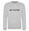 Свитшот Hyundai logo та назва Серый меланж фото