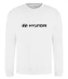 Свитшот Hyundai logo та назва Белый фото