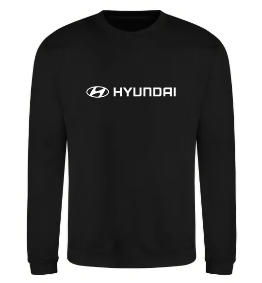Свитшот Hyundai logo та назва Черный фото