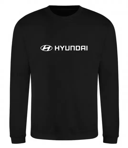 Свитшот Hyundai logo та назва Черный фото