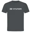 Чоловіча футболка Hyundai logo та назва Графіт фото