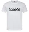 Чоловіча футболка I love Hyundai Білий фото