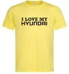Чоловіча футболка I love Hyundai Лимонний фото