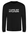 Світшот I love Hyundai Чорний фото