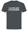 Чоловіча футболка I love Hyundai Графіт фото