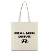 Эко-сумка Real men drive Hyundai Бежевый фото