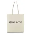 Эко-сумка Hyundai one love Бежевый фото