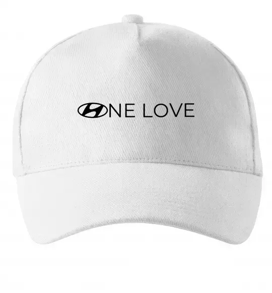 Кепка Hyundai one love Білий фото
