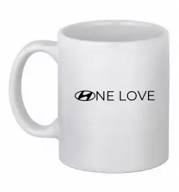 Чашка керамическая Hyundai logo Белый фото