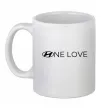 Чашка керамическая Hyundai one love Белый Чашка керамическая Hyundai one love Белый фото
