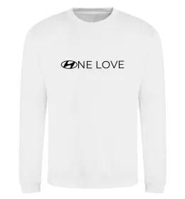 Свитшот Hyundai one love Белый фото