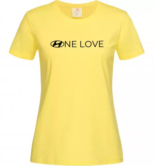 Жіноча футболка Hyundai one love Лимонний фото