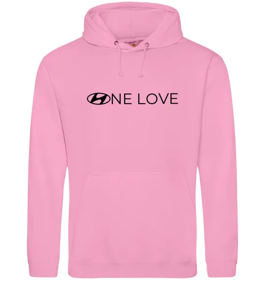 Чоловіча толстовка (худі) Hyundai one love Рожевий фото