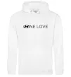 Чоловіча толстовка (худі) Hyundai one love Білий фото