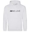 Женская толстовка (худи) Hyundai one love Серый меланж фото