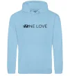 Женская толстовка (худи) Hyundai one love Голубой фото