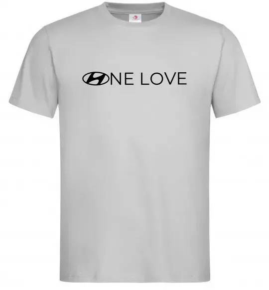 Чоловіча футболка Hyundai one love Сірий фото