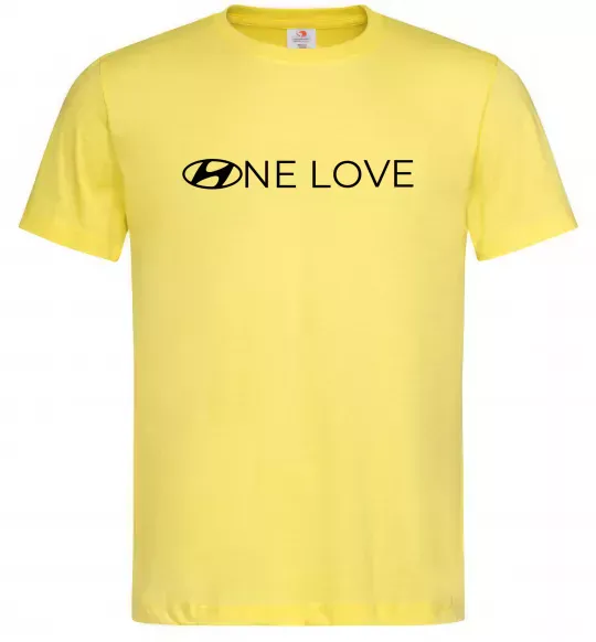 Чоловіча футболка Hyundai one love Лимонний фото