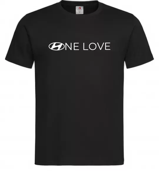 Чоловіча футболка Hyundai one love Чорний фото