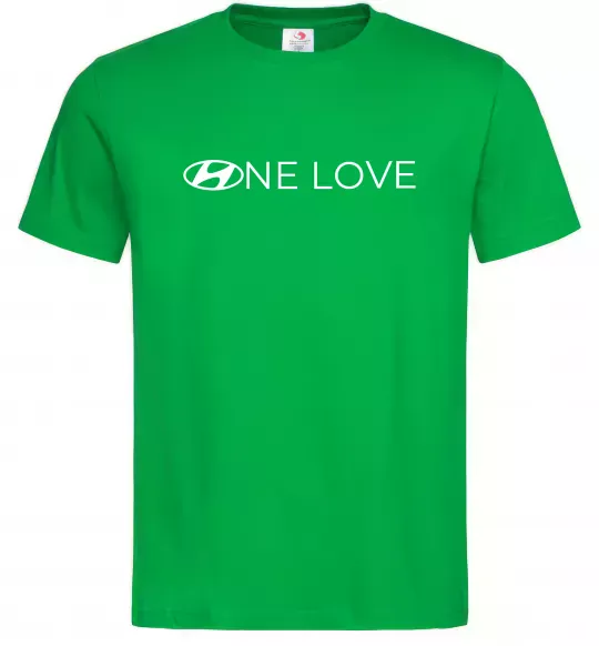 Чоловіча футболка Hyundai one love Зелений фото