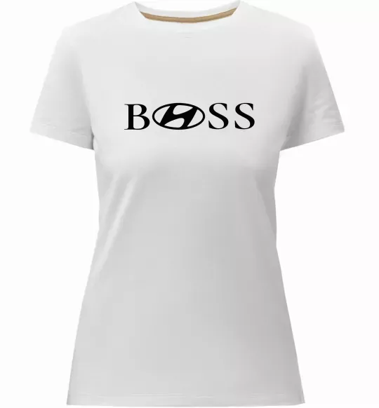 Жіноча преміум футболка Hyundai Boss Білий фото
