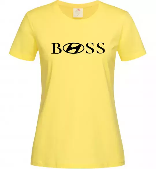 Женская футболка Hyundai Boss Лимонный фото