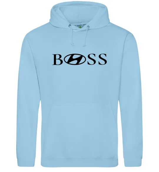 Жіноча толстовка (худі) Hyundai Boss Блакитний фото