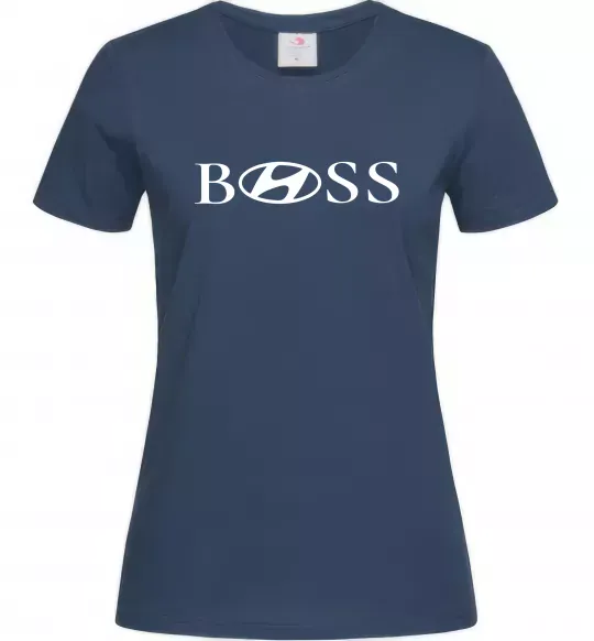Женская футболка Hyundai Boss Темно-синий фото