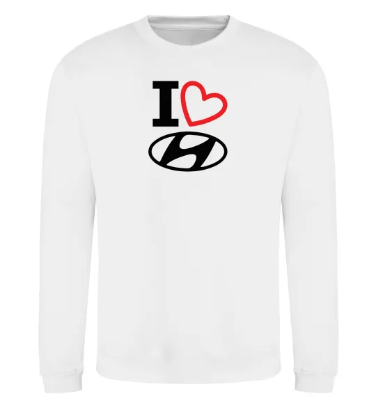 Свитшот Hyundai heart Белый фото