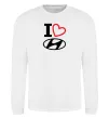 Свитшот Hyundai heart Белый фото