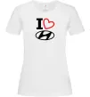 Жіноча футболка Hyundai heart Білий фото