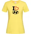 Жіноча футболка Hyundai heart Лимонний фото