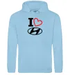Жіноча толстовка (худі) Hyundai heart Блакитний фото