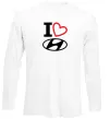 Лонгслив Hyundai heart Белый фото