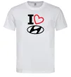 Чоловіча футболка Hyundai heart Білий фото