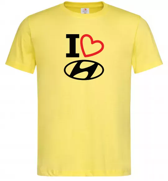 Чоловіча футболка Hyundai heart Лимонний фото