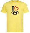 Чоловіча футболка Hyundai heart Лимонний фото