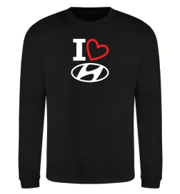 Свитшот Hyundai heart Черный фото