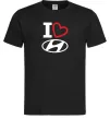 Чоловіча футболка Hyundai heart Чорний фото